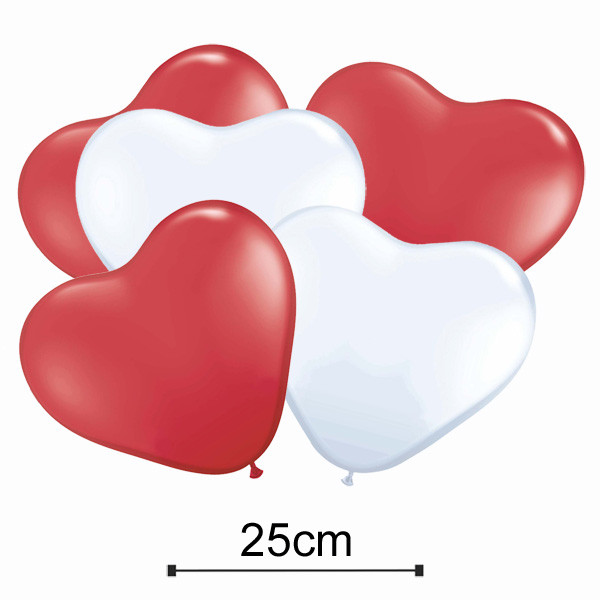 Balonky SRDCE - Ø25 cm (10ks/bal)